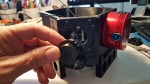 Installation du dispositif fente tournante dans le boitier UVEX